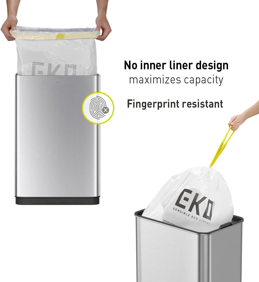 EKO™ Mirage-T Motion Sensor Trash Can