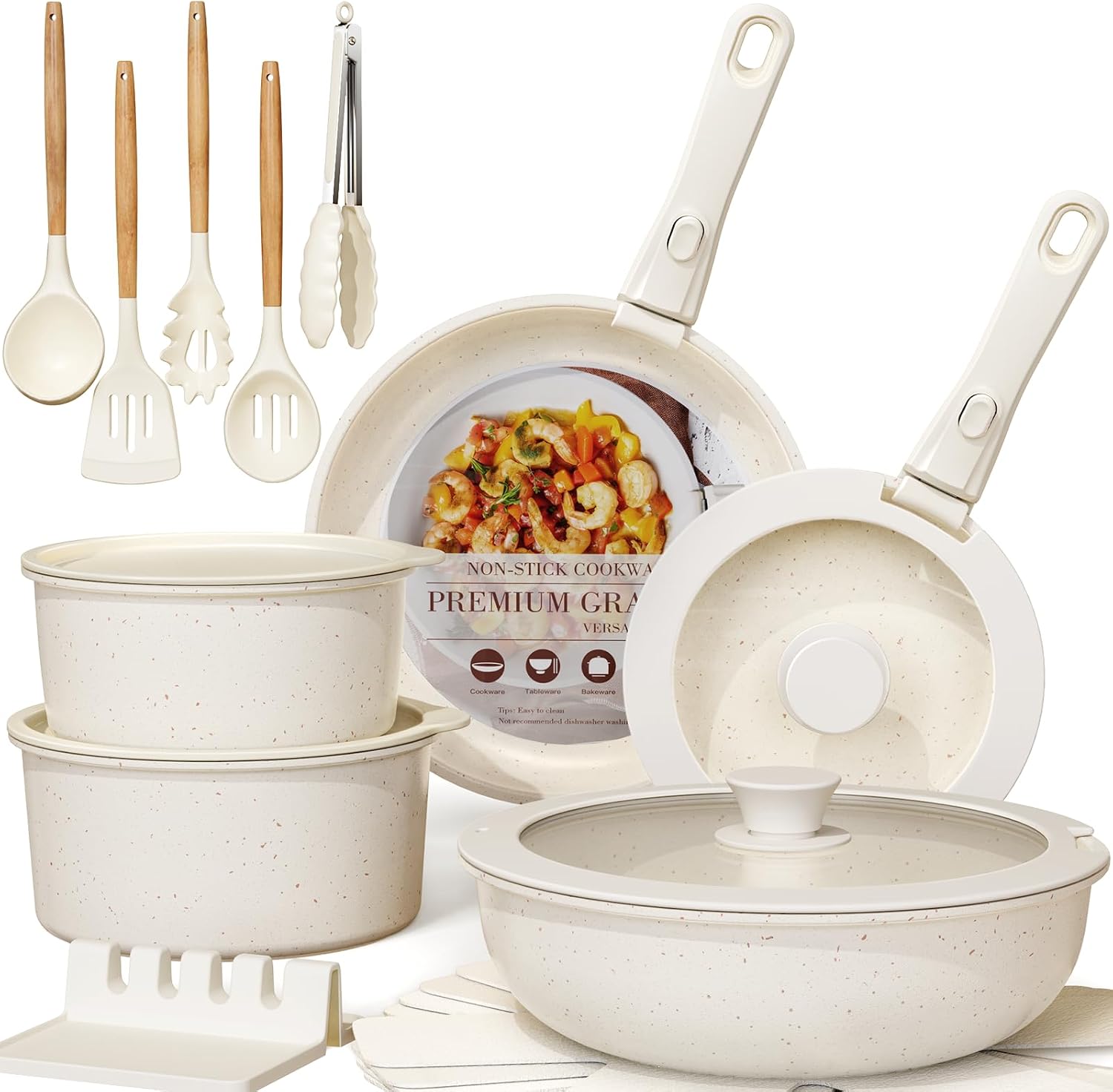 ASTERCOOK™ 21-Piece Nonstick Cookware Set