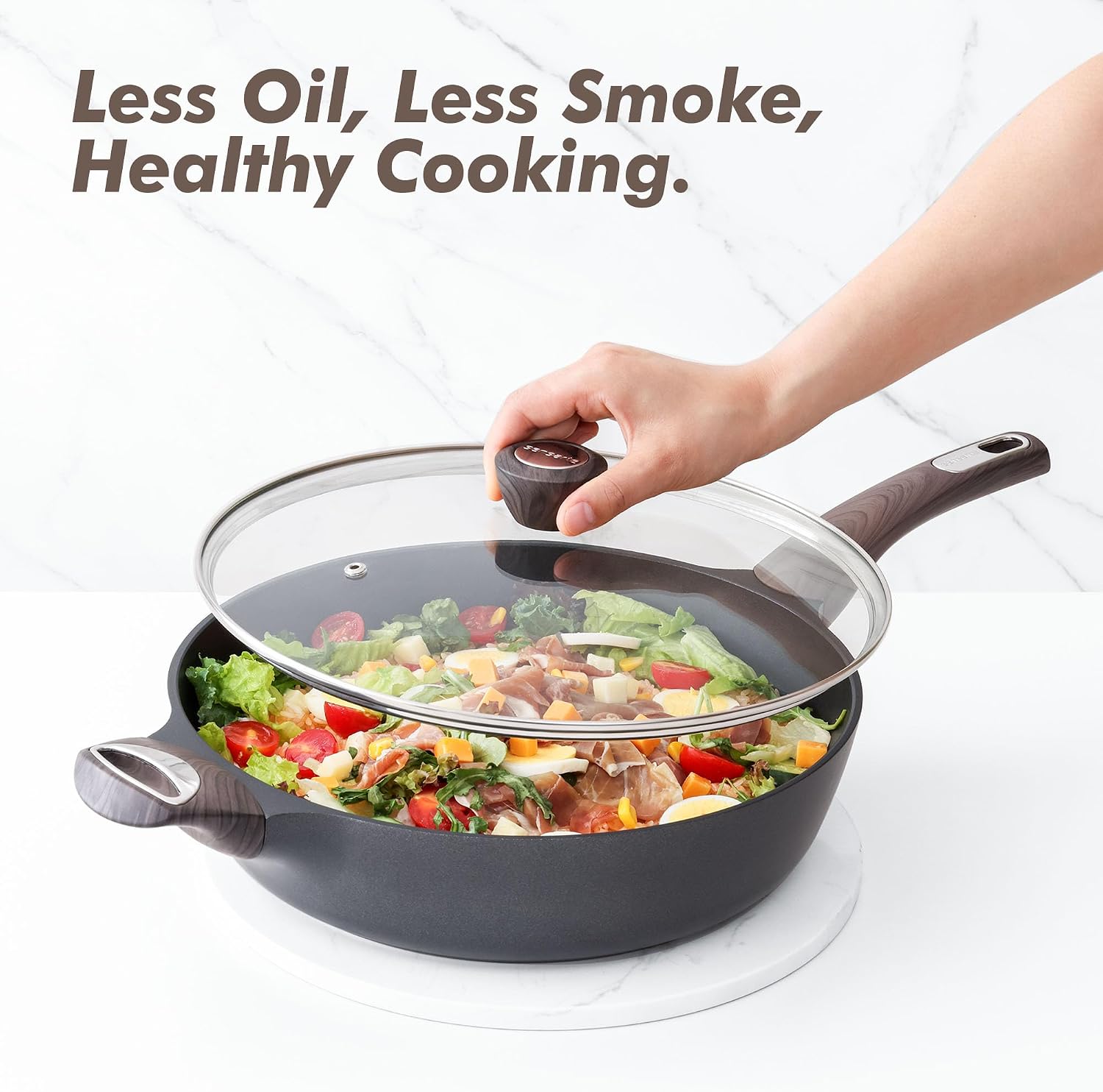 SENSARTE™ 5-Quart Nonstick Deep Frying Pan