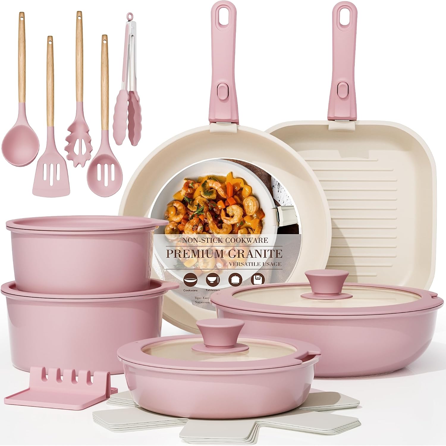 ASTERCOOK™ 21-Piece Nonstick Cookware Set