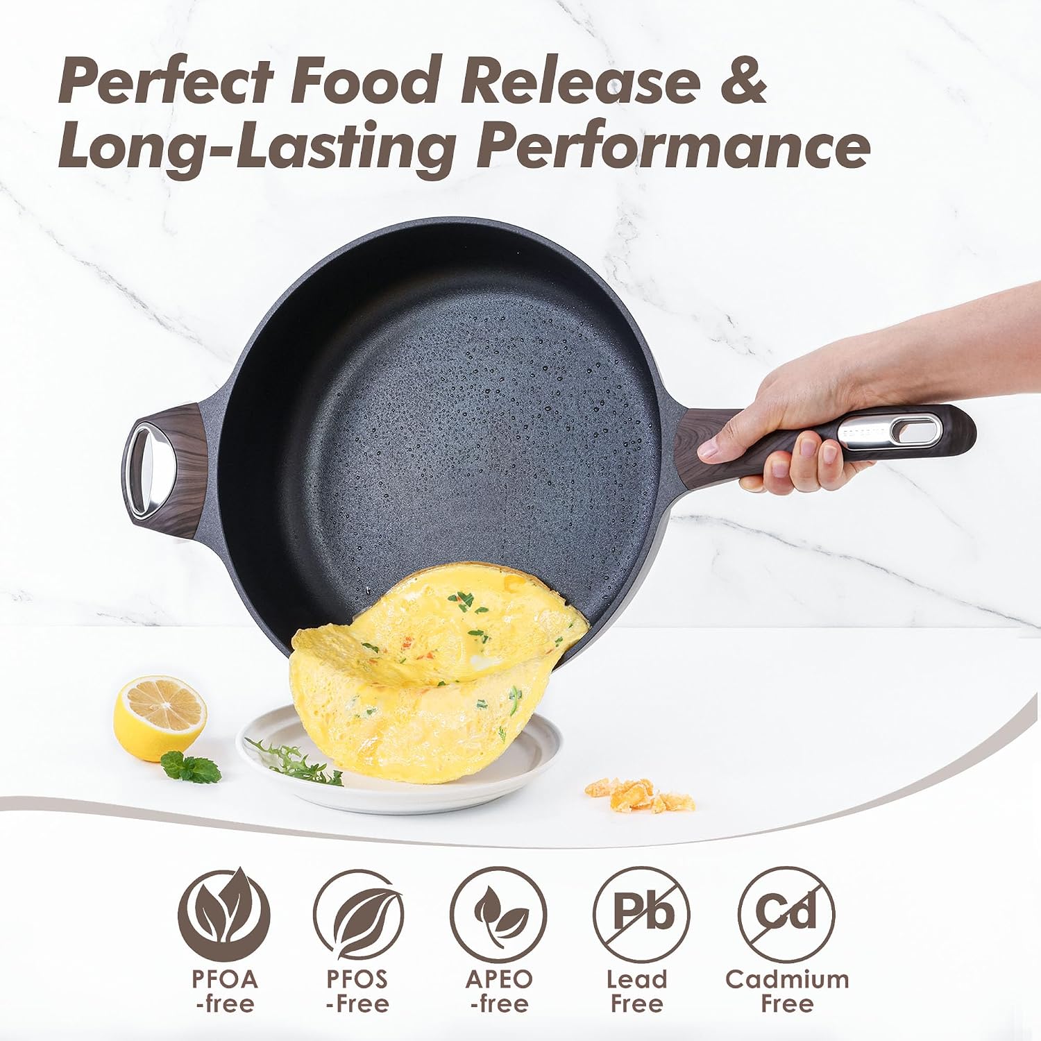 SENSARTE™ 5-Quart Nonstick Deep Frying Pan