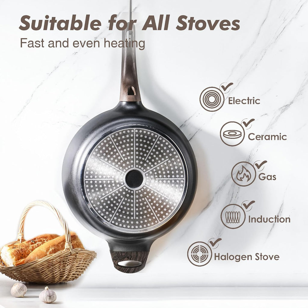 SENSARTE™ 5-Quart Nonstick Deep Frying Pan