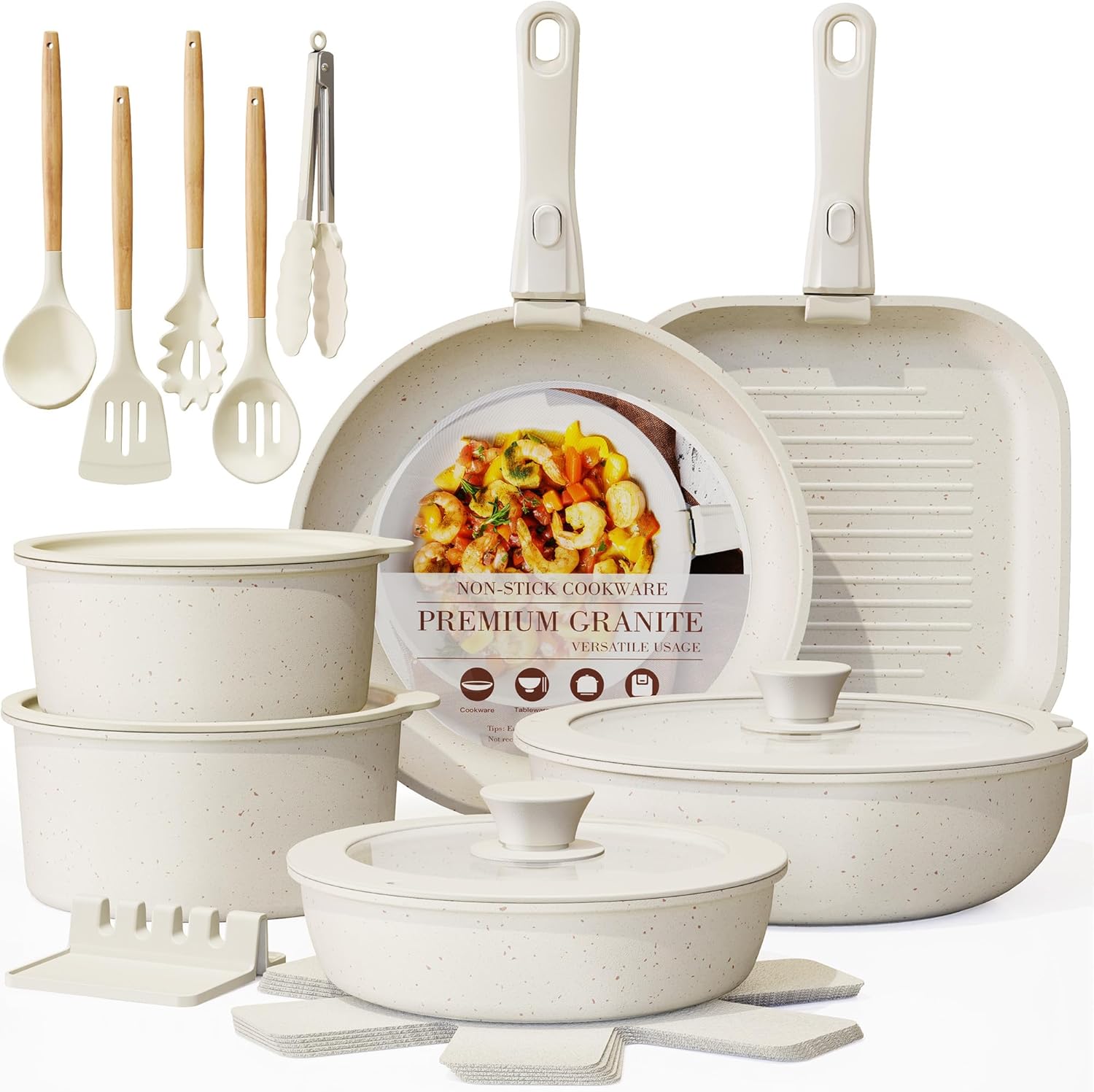 ASTERCOOK™ 21-Piece Nonstick Cookware Set